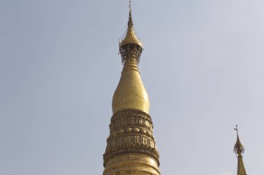 Budist tapınağı karmaşık Shwedagon Budizm, Yangon, Myanmar tarihsel bir semboldür