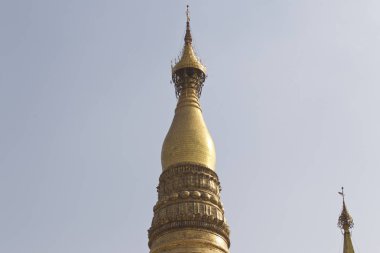 Budist tapınağı karmaşık Shwedagon Budizm, Yangon, Myanmar tarihsel bir semboldür