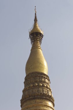 Budist tapınağı karmaşık Shwedagon Budizm, Yangon, Myanmar tarihsel bir semboldür