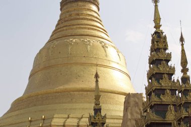 Budist tapınağı karmaşık Shwedagon Budizm, Myanmar tarihsel bir sembolüdür