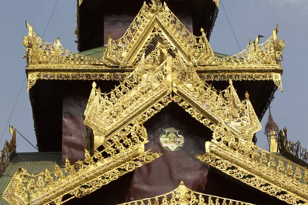 Buddhistischer Tempelkomplex Shwedagon Ist Ein Historisches Symbol Für Buddhismus Yangon — Stockfoto