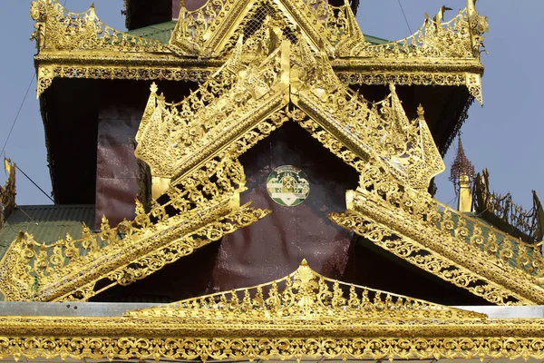 Buddhistischer Tempelkomplex Shwedagon Ist Ein Historisches Symbol Für Buddhismus Yangon — Stockfoto