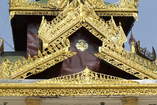 Buddhist Temple Complex Shwedagon Historical Symbol Buddhism Yangon Myanmar — Stock Photo, Image