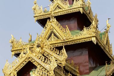 Budist tapınağı karmaşık Shwedagon Budizm, Myanmar tarihsel bir sembolüdür