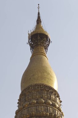 Budist tapınağı karmaşık Shwedagon Budizm, Yangon, Myanmar tarihsel bir semboldür