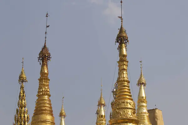 Kompleks Candi Buddha Shwedagon Adalah Simbol Historis Buddhisme Yangon Myanmar — Stok Foto