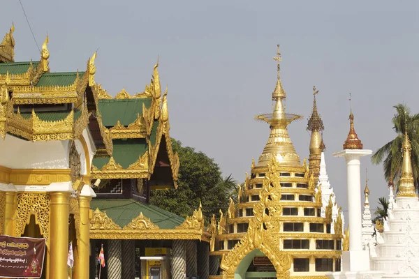 Buddhistický Chrám Komplexní Shwedagon Historickým Symbolem Buddhismu Yangon Myanmar — Stock fotografie