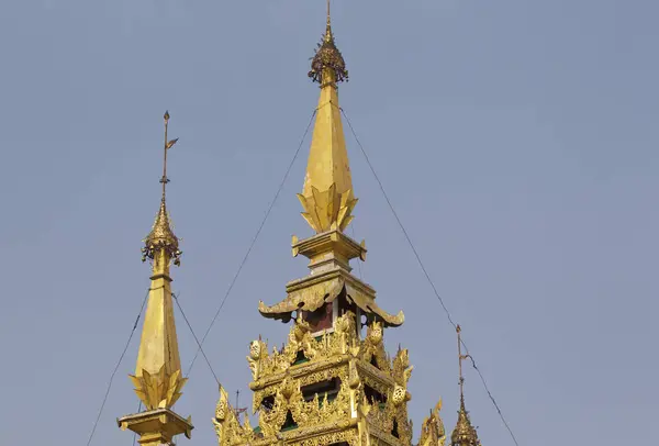 Buddhistický Chrám Komplexní Shwedagon Historickým Symbolem Buddhismu Yangon Myanmar — Stock fotografie