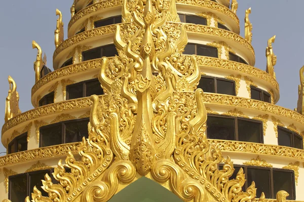 Βουδιστικός Ναός Περίπλοκη Σβενταγκόν Είναι Ένα Ιστορικό Σύμβολο Του Βουδισμού — Φωτογραφία Αρχείου