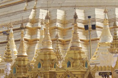 Budist tapınağı karmaşık Shwedagon Budizm, Myanmar tarihsel bir sembolüdür