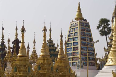 Budist tapınağı karmaşık Shwedagon Budizm, Myanmar tarihsel bir sembolüdür