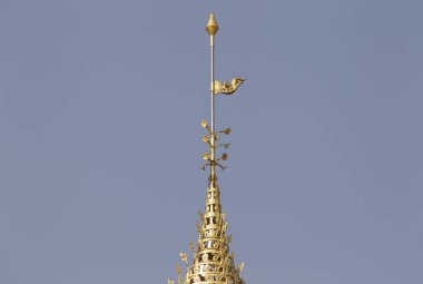 Budist tapınağı karmaşık Shwedagon Budizm, Yangon, Myanmar tarihsel bir semboldür
