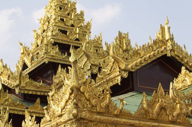 Budist tapınağı karmaşık Shwedagon Budizm, Myanmar tarihsel bir sembolüdür