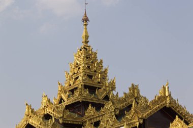 Budist tapınağı karmaşık Shwedagon Budizm, Myanmar tarihsel bir sembolüdür
