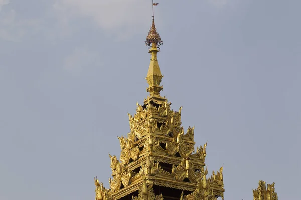 Buddhistický Chrám Komplexní Shwedagon Historickým Symbolem Buddhismu Yangon Myanmar — Stock fotografie