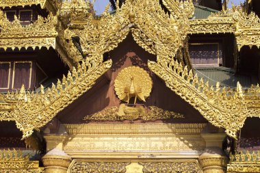 Budist tapınağı karmaşık Shwedagon Budizm, Myanmar tarihsel bir sembolüdür