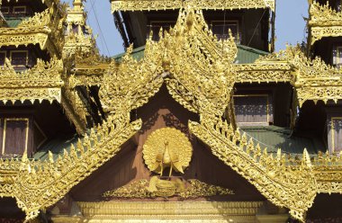 Budist tapınağı karmaşık Shwedagon Budizm, Myanmar tarihsel bir sembolüdür