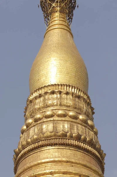 Tempio Buddista Complesso Shwedagon Simbolo Storico Del Buddismo Yangon Myanmar — Foto Stock