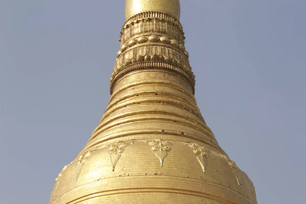 Buddyjska Świątynia Shwedagon Złożonych Jest Historycznym Symbolem Buddyzmu Yangon Myanmar — Zdjęcie stockowe