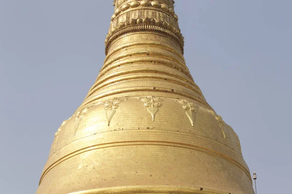 Temple Bouddhiste Complexe Shwedagon Est Symbole Historique Bouddhisme Yangon Myanmar — Photo