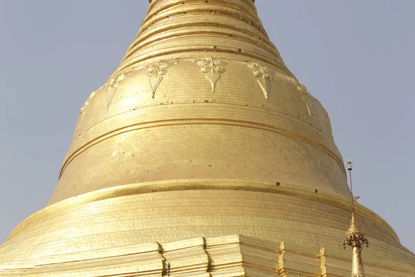 Buddyjska Świątynia Shwedagon Złożonych Jest Historycznym Symbolem Buddyzmu Yangon Myanmar — Zdjęcie stockowe