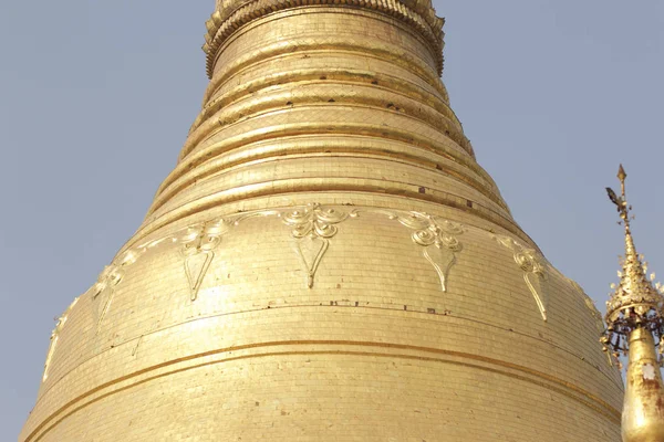 Buddhista templom komplex Shwedagon történelmi szimbóluma buddhizmus, Mianmar — Stock Fotó