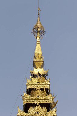 Budist tapınağı karmaşık Shwedagon Budizm, Myanmar tarihsel bir sembolüdür