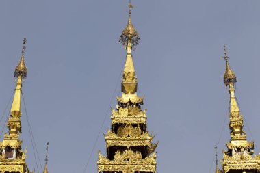 Budist tapınağı karmaşık Shwedagon Budizm, Myanmar tarihsel bir sembolüdür