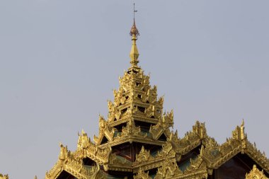 Budist tapınağı karmaşık Shwedagon Budizm, Myanmar tarihsel bir sembolüdür