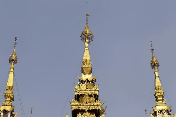 Temple Bouddhiste Complexe Shwedagon Est Symbole Historique Bouddhisme Yangon Myanmar — Photo