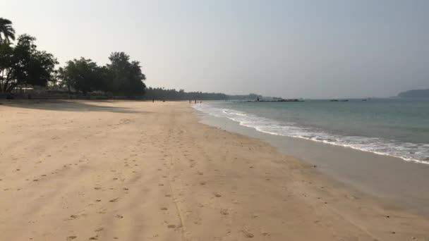 Ocean Plaża Mieście Ngapali Birma — Wideo stockowe