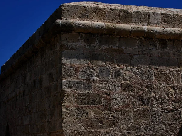 Elementos Detalhes Arquitetura Uma Antiga Fortaleza Limassol Chipre — Fotografia de Stock