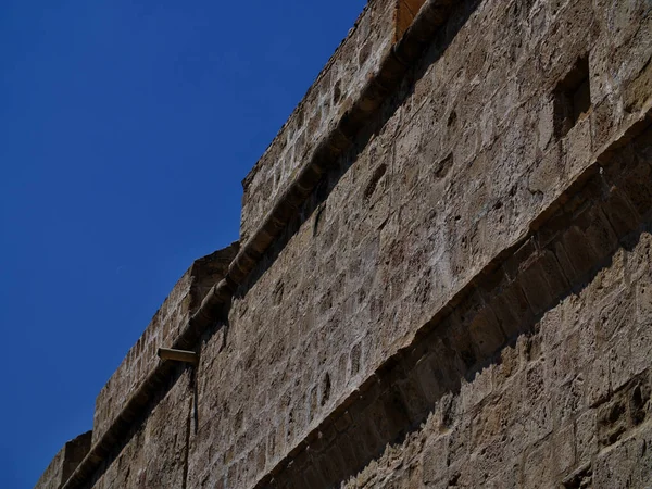 Elementos Detalhes Arquitetura Uma Antiga Fortaleza Limassol Chipre — Fotografia de Stock