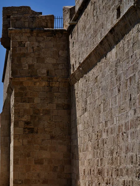 Elementos Detalhes Arquitetura Uma Antiga Fortaleza Limassol Chipre — Fotografia de Stock