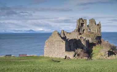 Antik kalıntıları, Dunure kale Güney Ayrshire