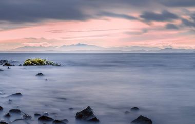 Lunderston Bay Gourock Arran uzaktan