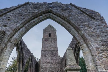 Muthill eski kilise ve kule İskoçya.