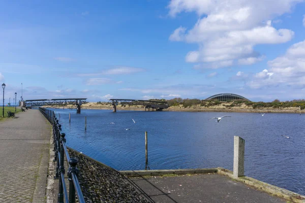 The Old Bridge & Science Museum Irvine Scozia — Foto Stock