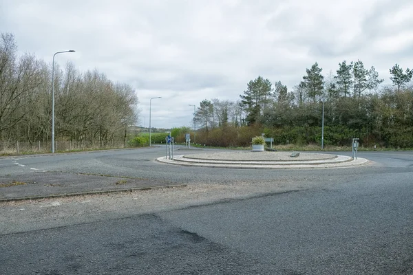 Guardando Lungo Una Tranquilla Cairnmount Road All Incrocio Con Lochlibo — Foto Stock