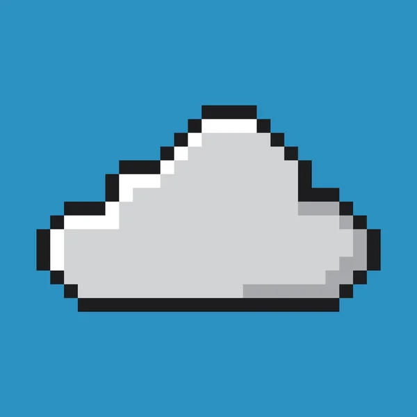 Wolkensymbol, Pixelkunst — Stockvektor