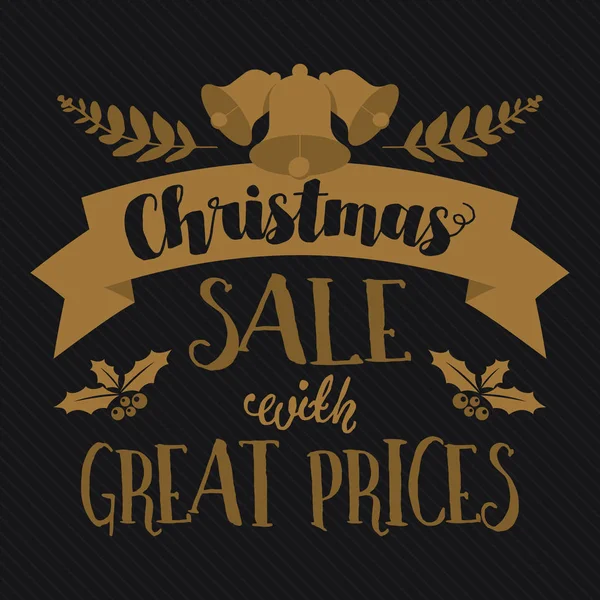 Christmas retail poster — Stock Vector