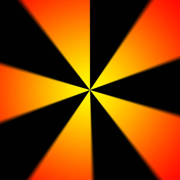 Fondo Abstracto Dinámico Radial Neón Negro Naranja Amarillo —  Fotos de Stock