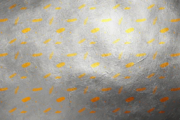 Блестящие Золотые Лепестки Абстрактной Текстуры Рисунка Серебряном Фоне Элемент Дизайна — стоковое фото