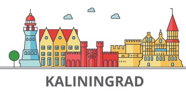 Kaliningrad şehir manzarası.