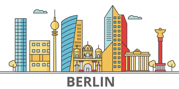 Berlin şehir manzarası. — Stok Vektör