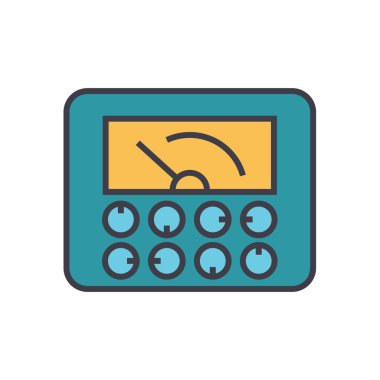 Ölçülebilir göstergeler, düz hat illüstrasyon, kavram vektör izole simgesi ölçmek