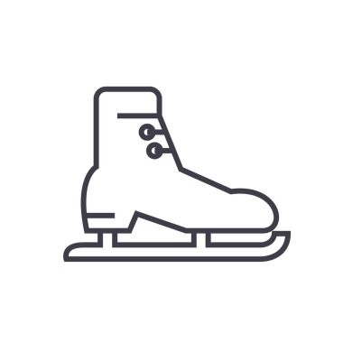 Patenler, düz hat illüstrasyon, kavram vektör yarış ben izole