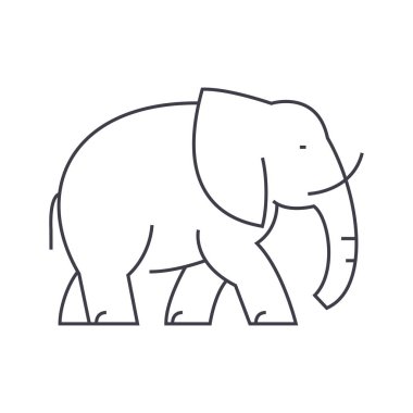 zarif elbise vektör satırı simgesi, işaret, resimde arka planda, düzenlenebilir vuruş