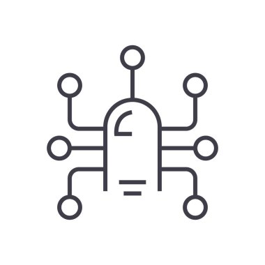 dokunmatik ekran parmak, geleceğin teknolojisi vektör satırı simgesi, işaret, resimde arka planda, düzenlenebilir vuruş