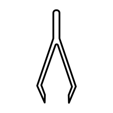 cımbız satırı simgesi, işaret, arka planda, düzenlenebilir vuruş illüstrasyon vektör